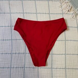 Small Red Women's Swim Bottom